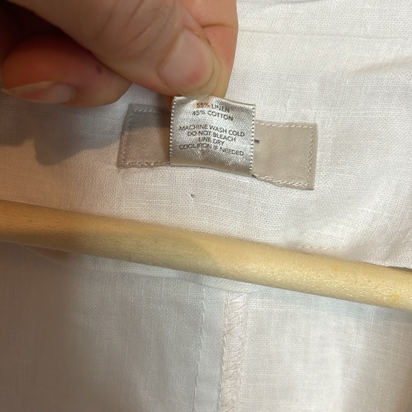 Loft Linen and Cotton Ruffled Cottagecore Blazer Size 2 - Picture 4 of 5